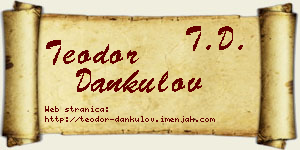 Teodor Dankulov vizit kartica